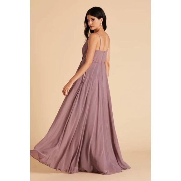 NWT Birdy Grey Kaia Chiffon Dark Mauve Dress - Size: Medium - Picture 4 of 16